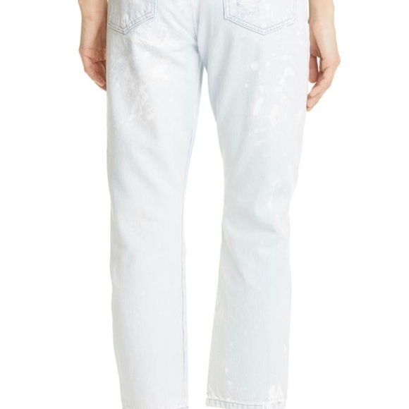 NWT FRAME Le Piper High Waist Crop Straight Jeans (Ellington)/Caribbean Spray/32 - Picture 6 of 12